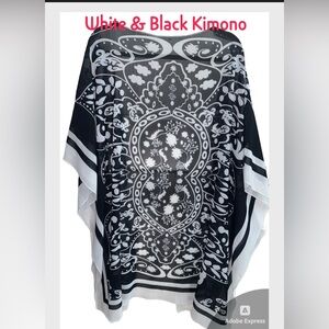 🖤Black & White KIMONO🖤
